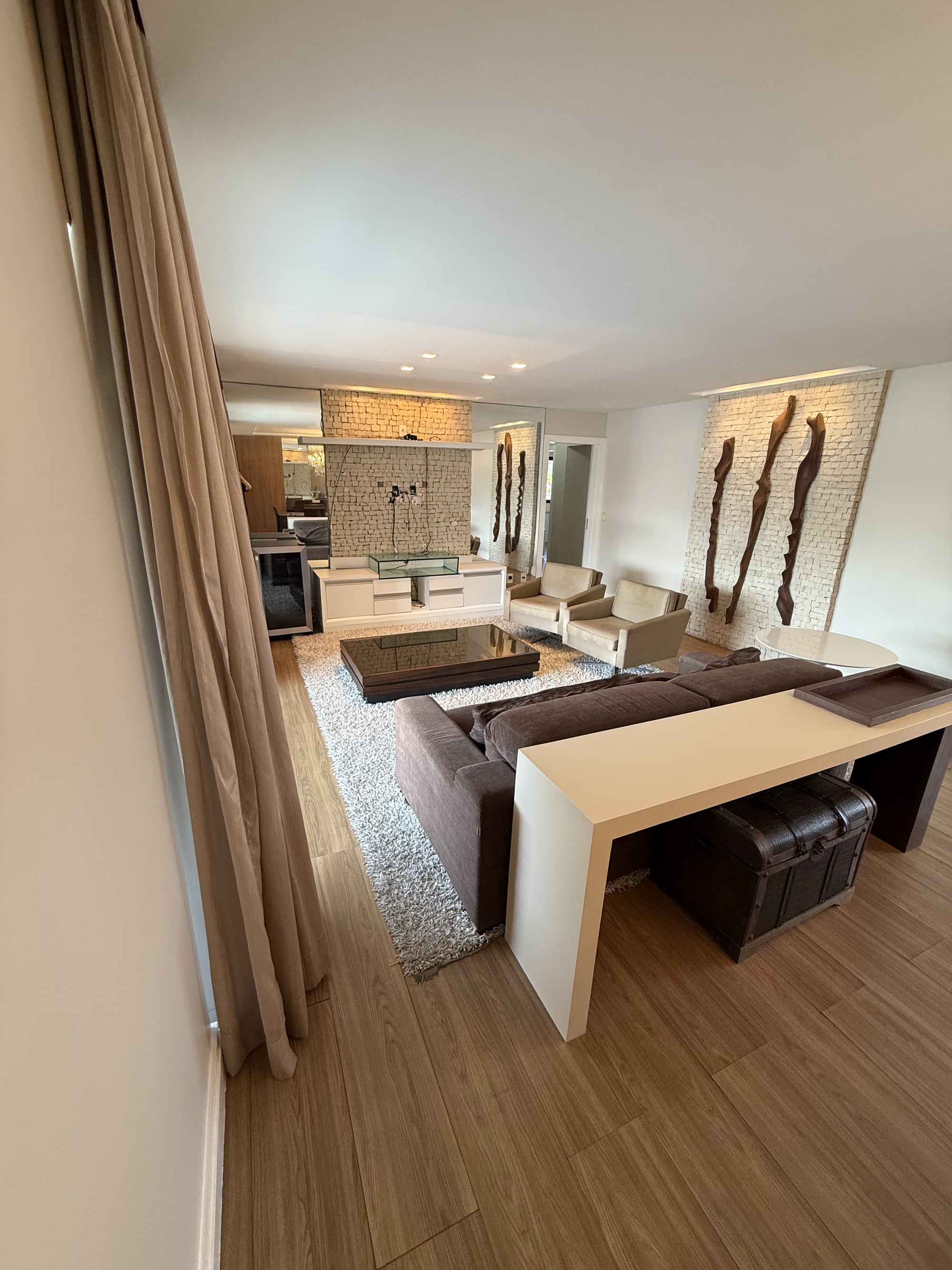 Sala de estar do apartamento no Residencial Amadeus Mozart