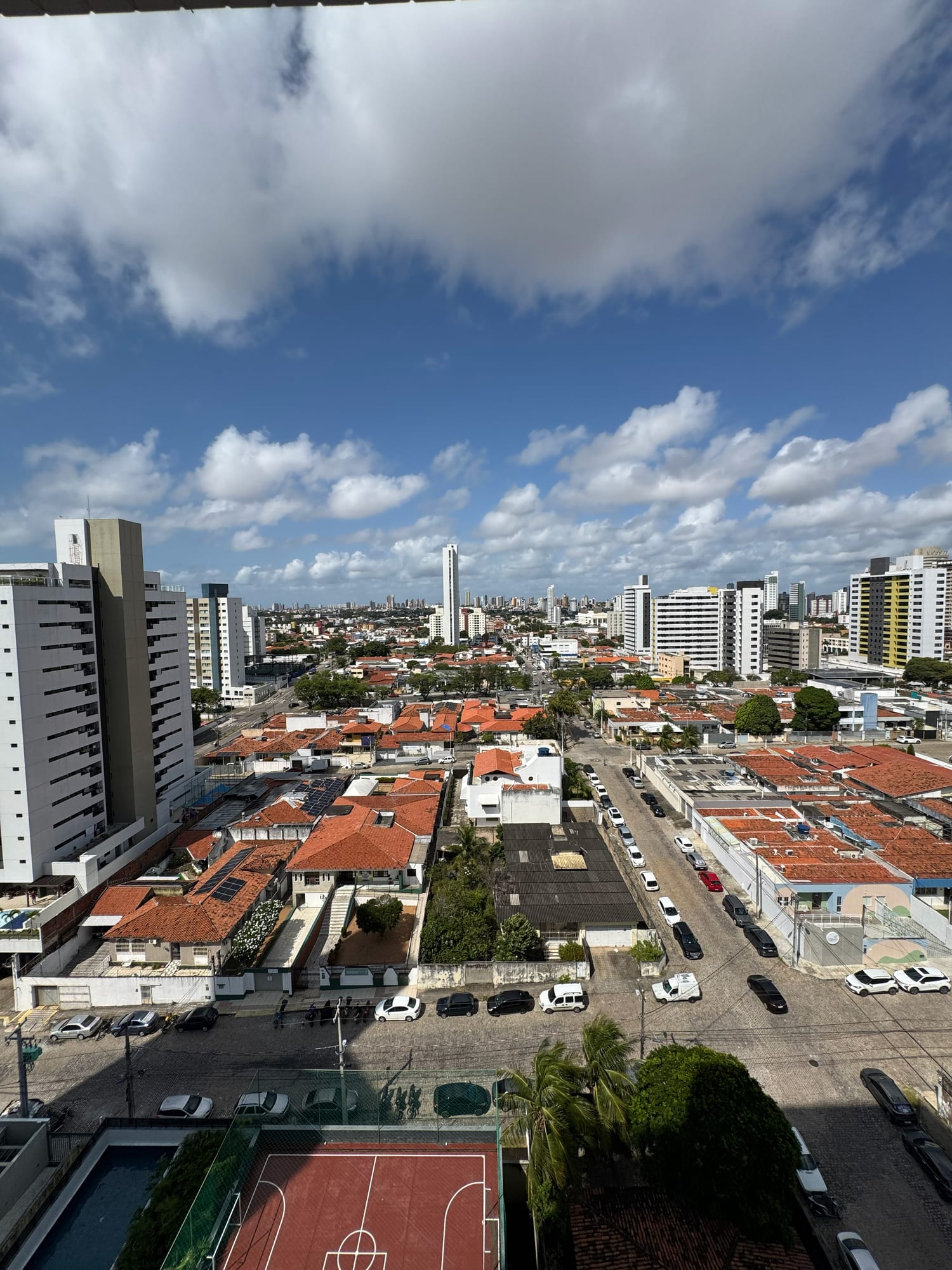 Vista da região da Lagoa Nova a partir de um dos andares altos do Residencial Graciliano Ramos