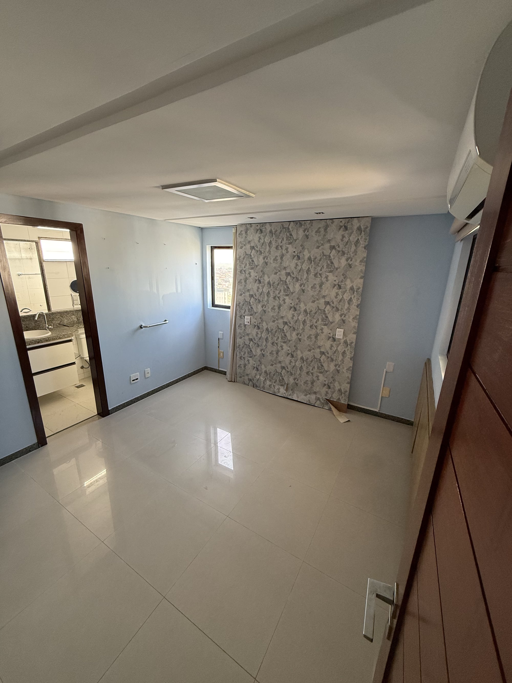 Suíte do apartamento no Residencial Therra Luna